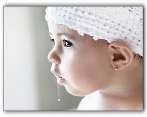 baby saliva