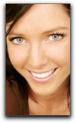 smiling women showing teeth