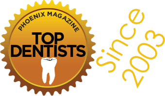 Phoenix Magazine Top Dentists badge